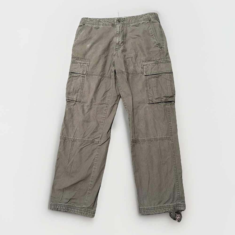 Old‎ Navy Workwear Pants Mens 32x28.5 '94 Cargo Ankle String Green Y2K